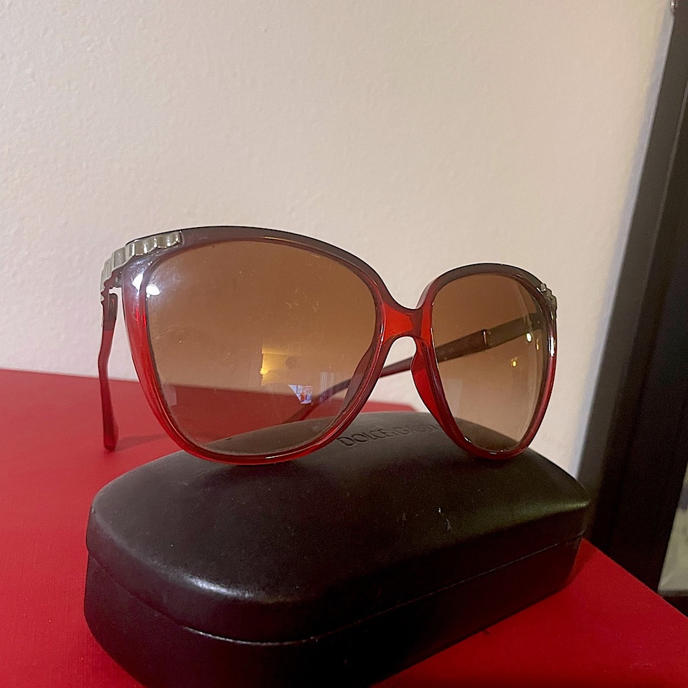 Burgundy Authentic Dolce Gabbana sunglasses